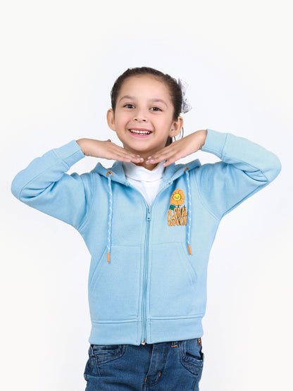 Edenrobe - Girl's Light Blue Hoodie - EGTH22-007
