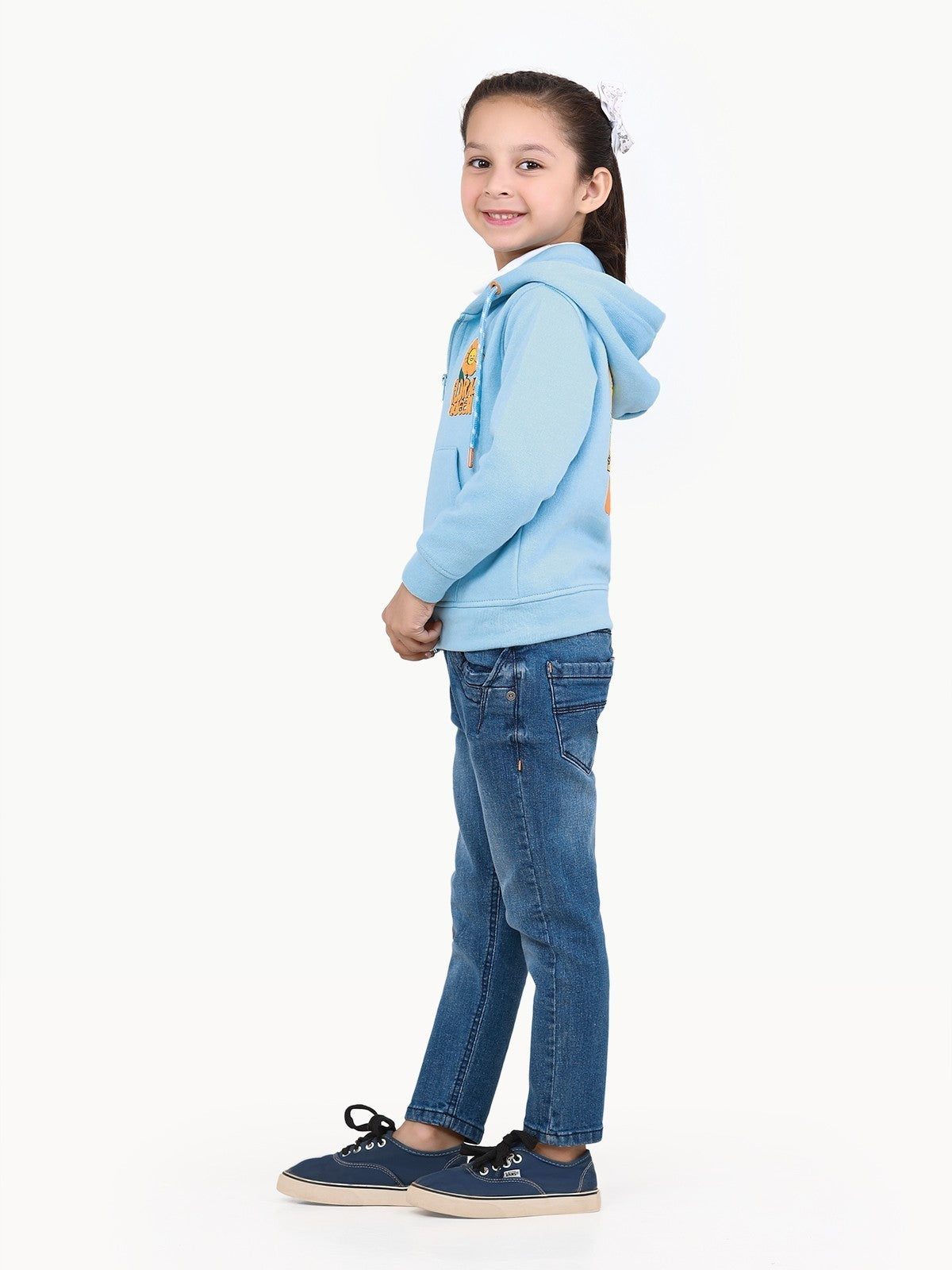 Edenrobe - Girl's Light Blue Hoodie - EGTH22-007