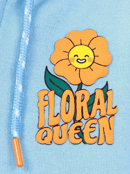 Edenrobe - Girl's Light Blue Hoodie - EGTH22-007