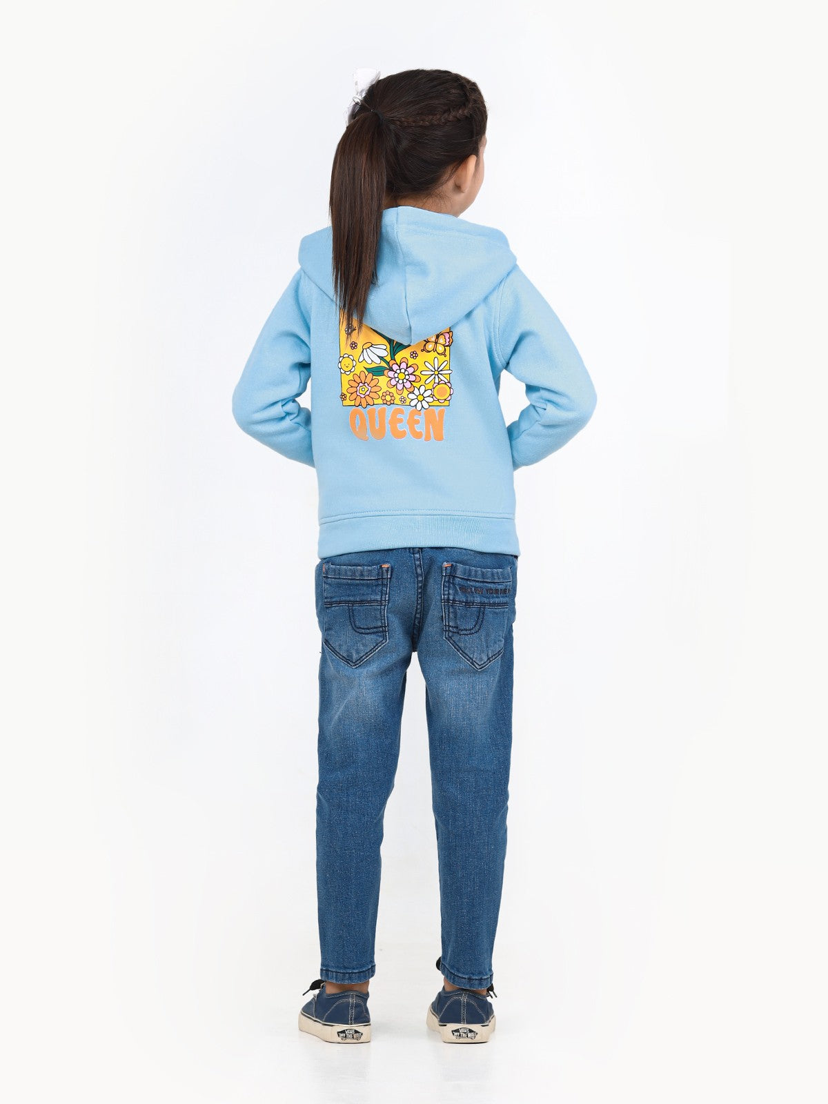 Edenrobe - Girl's Light Blue Hoodie - EGTH22-007