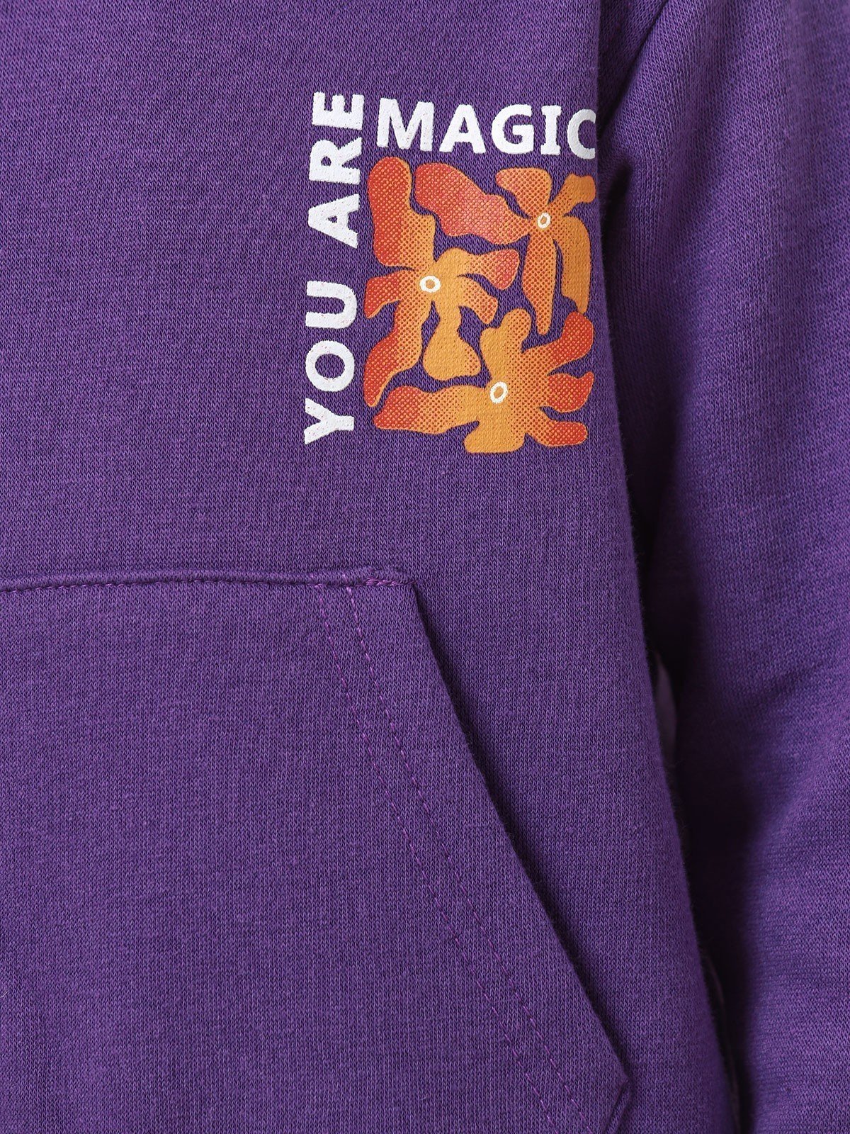 Edenrobe - Girl's Purple Hoodie - EGTH22-008