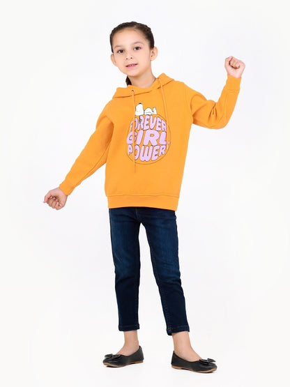 Edenrobe - Girl's Orange Hoodie - EGTH22-009