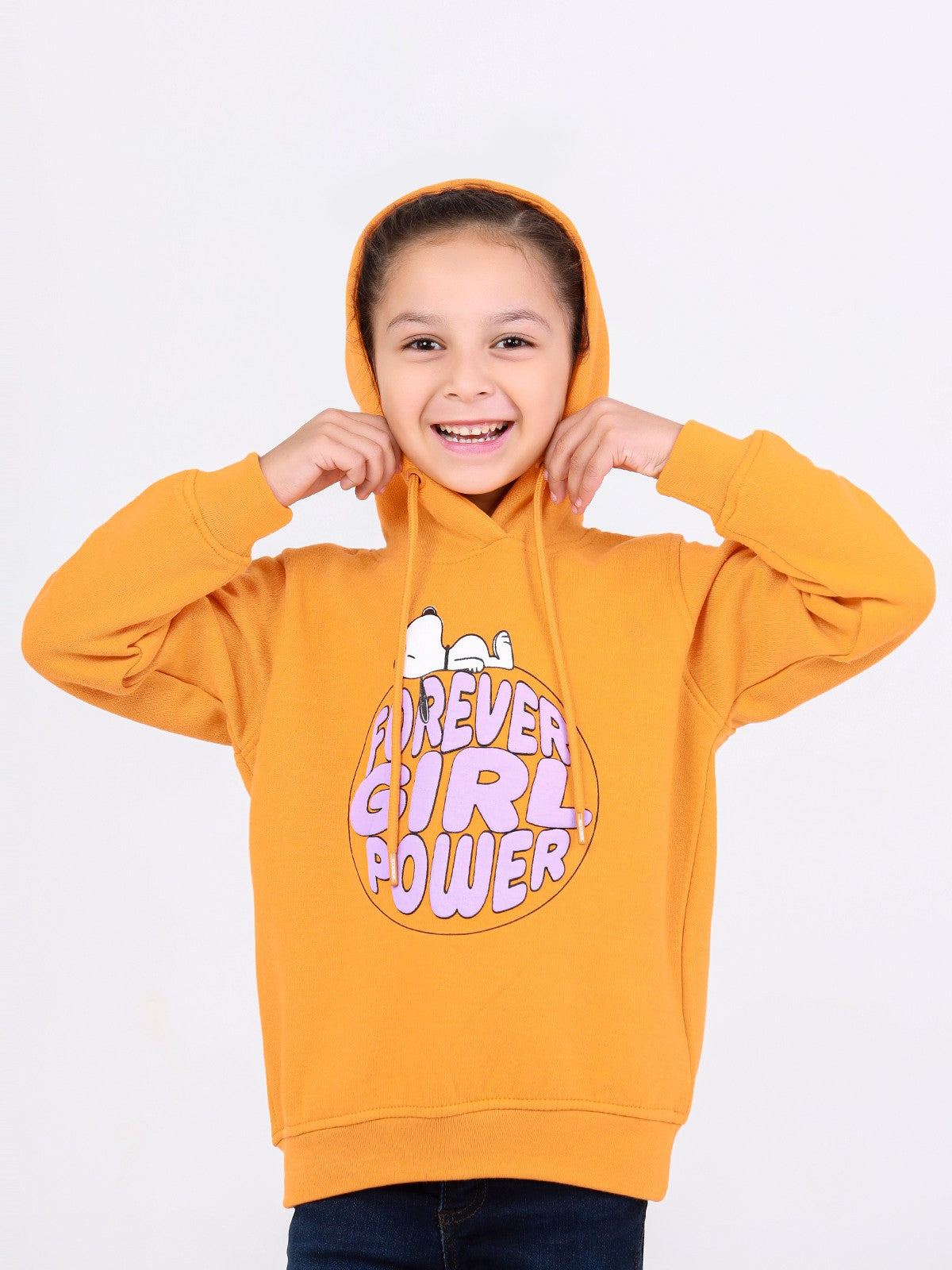 Edenrobe - Girl's Orange Hoodie - EGTH22-009