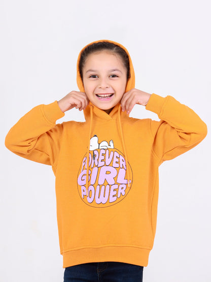 Edenrobe - Girl's Orange Hoodie - EGTH22-009