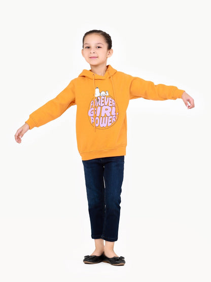 Edenrobe - Girl's Orange Hoodie - EGTH22-009