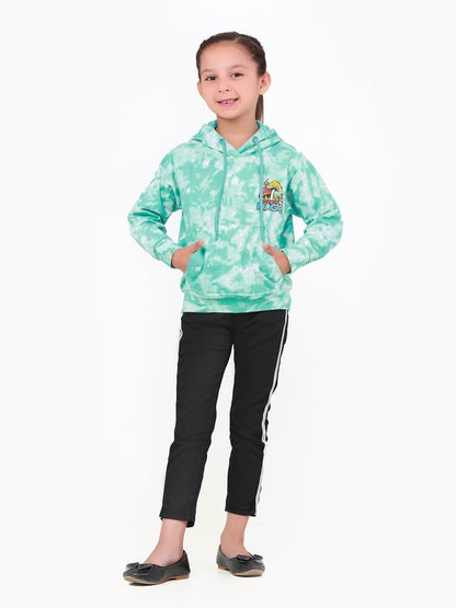 Edenrobe - Girl's Sea Green Hoodie - EGTH22-010