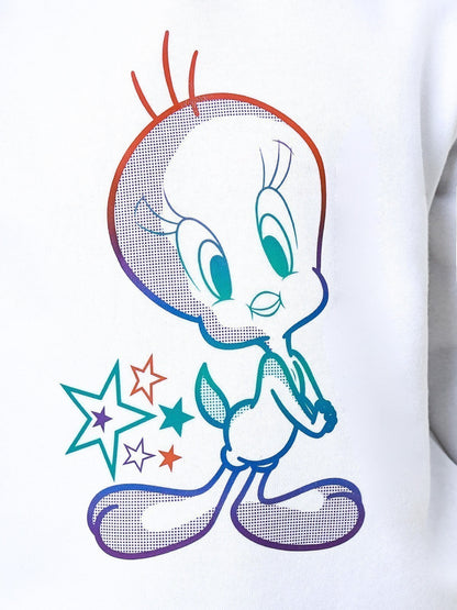 Edenrobe - Girl's White Hoodie - EGTH22-011