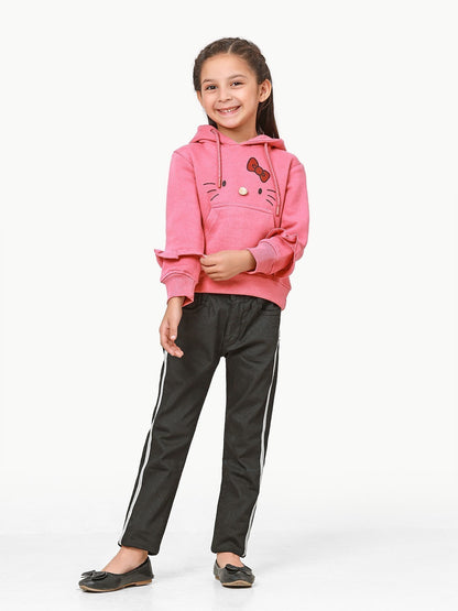 Edenrobe - Girl's Pink Hoodie - EGTH22-014