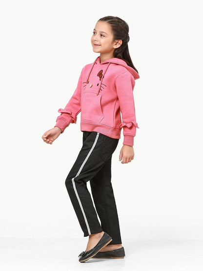 Edenrobe - Girl's Pink Hoodie - EGTH22-014