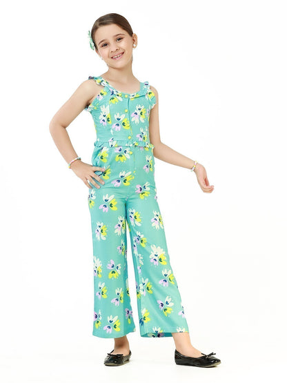 Edenrobe - Girl's Sky Blue Jumpsuit - EGTJSW22-004