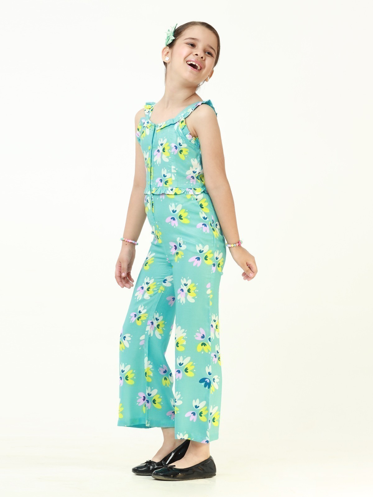 Edenrobe - Girl's Sky Blue Jumpsuit - EGTJSW22-004