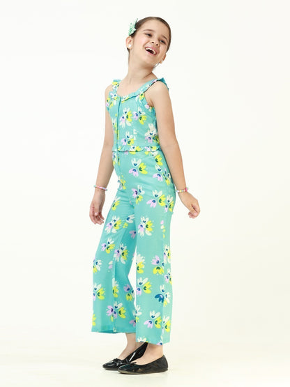 Edenrobe - Girl's Sky Blue Jumpsuit - EGTJSW22-004