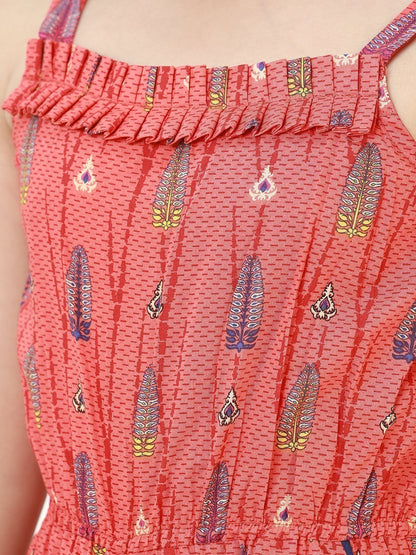 Edenrobe - Girl's Coral Jumpsuit - EGTJSW22-007