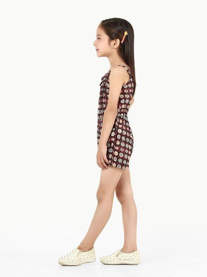 Edenrobe - Girl's Burgundy Jumpsuit - EGTJSW22-008