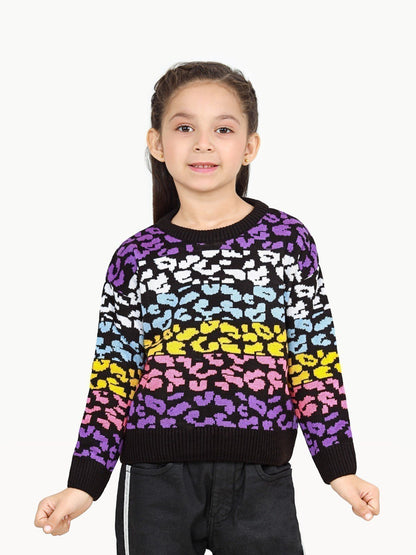 Edenrobe - Girl's Multi Sweater - EGTSWT22-005