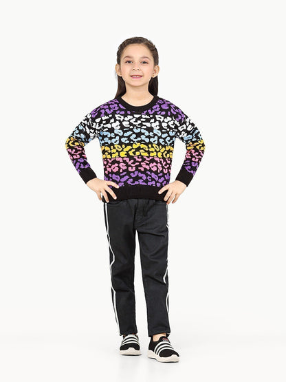 Edenrobe - Girl's Multi Sweater - EGTSWT22-005