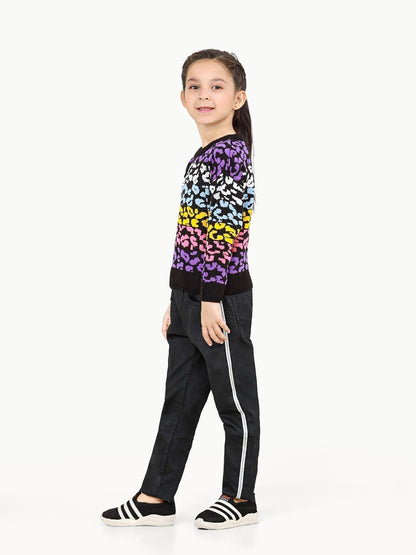 Edenrobe - Girl's Multi Sweater - EGTSWT22-005