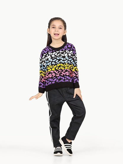 Edenrobe - Girl's Multi Sweater - EGTSWT22-005