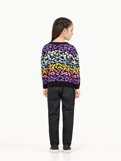 Edenrobe - Girl's Multi Sweater - EGTSWT22-005