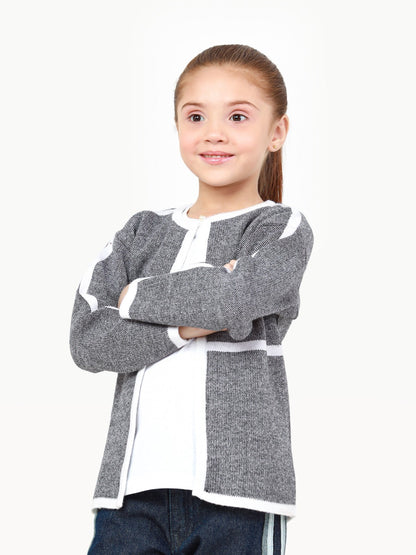 Edenrobe - Girl's Grey Sweater - EGTSWT22-012