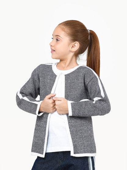 Edenrobe - Girl's Grey Sweater - EGTSWT22-012