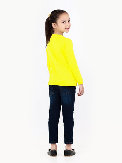 Edenrobe - Girl's Lemon Sweatshirt - EGTSS22-002