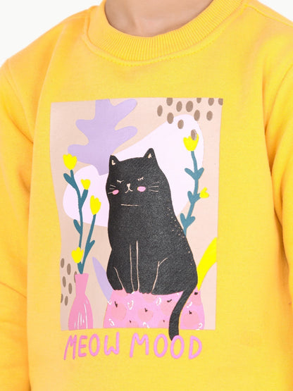 Edenrobe - Girl's Yellow Sweatshirt - EGTSS22-005