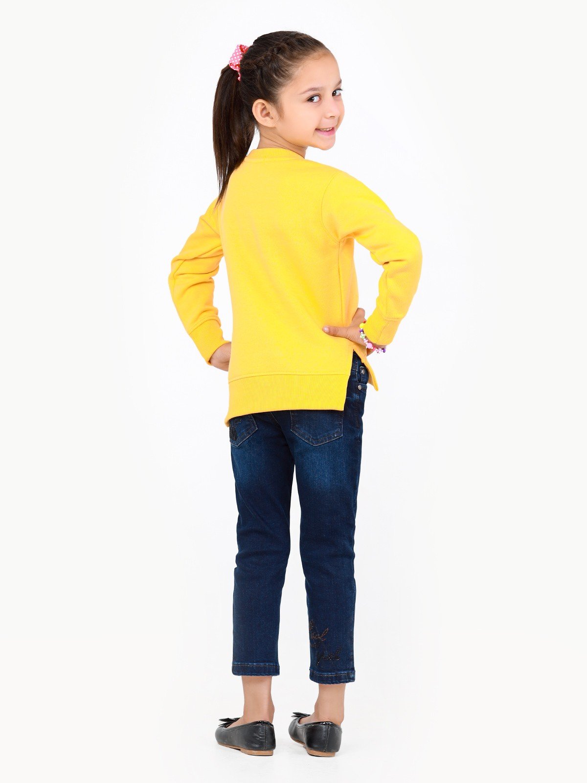 Edenrobe - Girl's Yellow Sweatshirt - EGTSS22-005