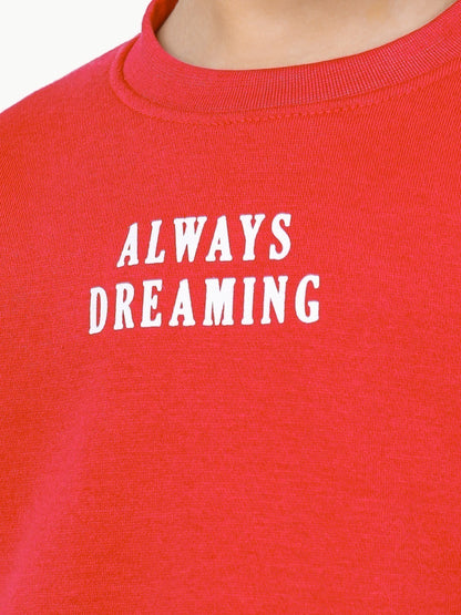 Edenrobe - Girl's Deep Pink Sweatshirt - EGTSS22-012