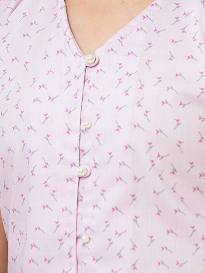 Edenrobe - Girl's Light Pink Fusion Top - EGTW22-025