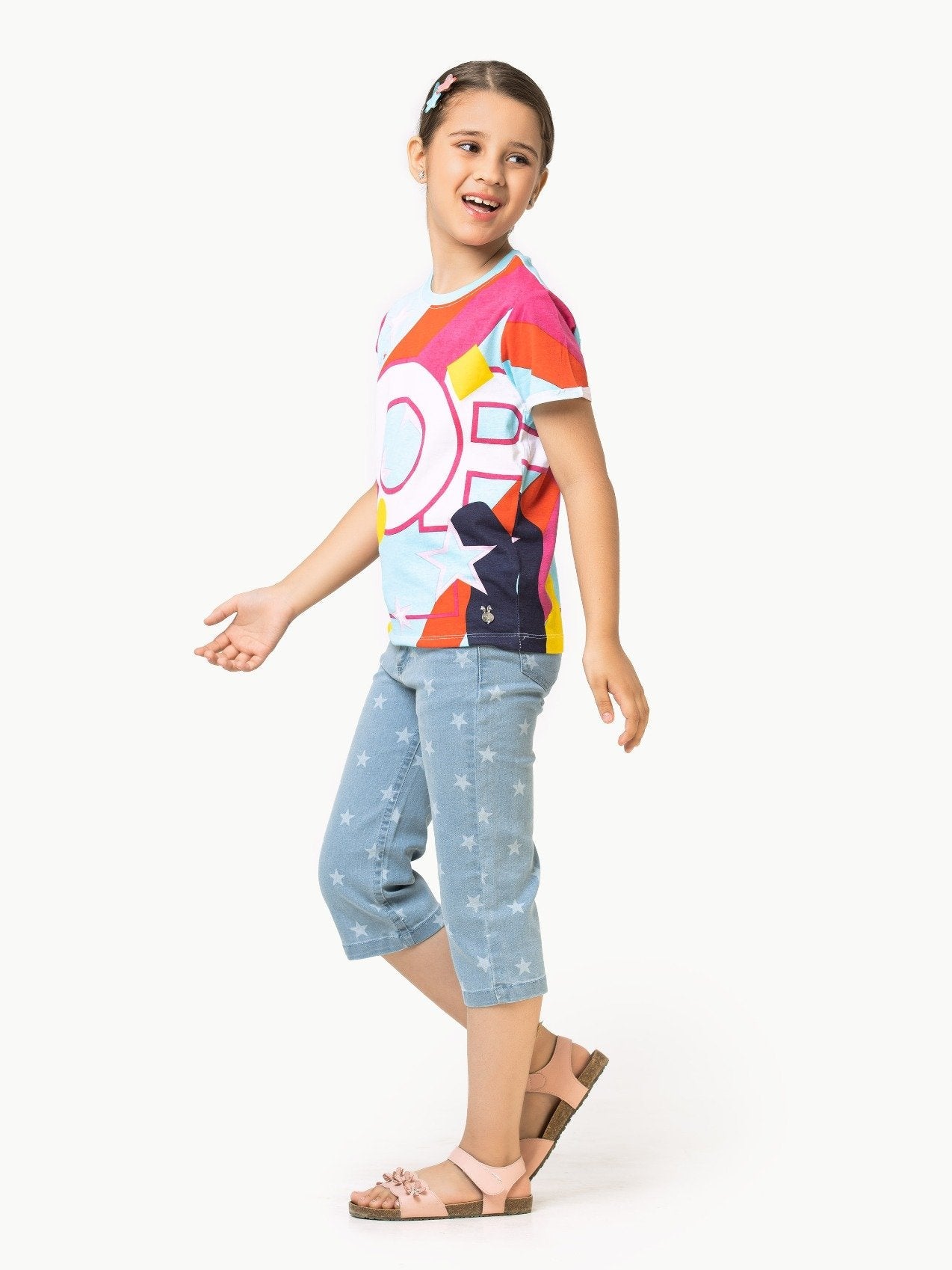 Edenrobe - Girl's Light Blue Top - EGTK21-001