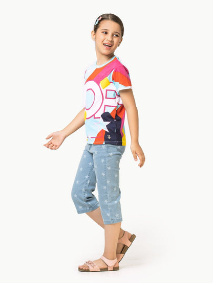 Edenrobe - Girl's Light Blue Top - EGTK21-001