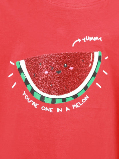 Edenrobe - Girl's Red Top - EGTK22-006