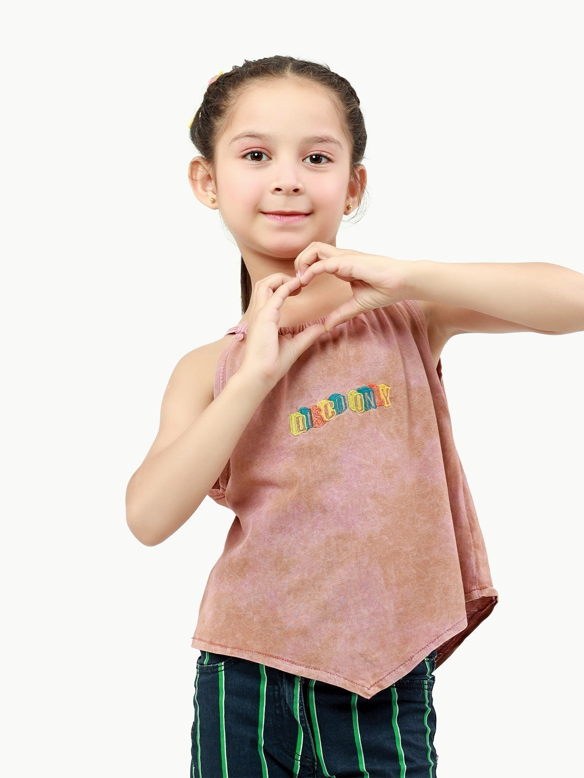 Edenrobe - Girl's Peach Top - EGTK22-022