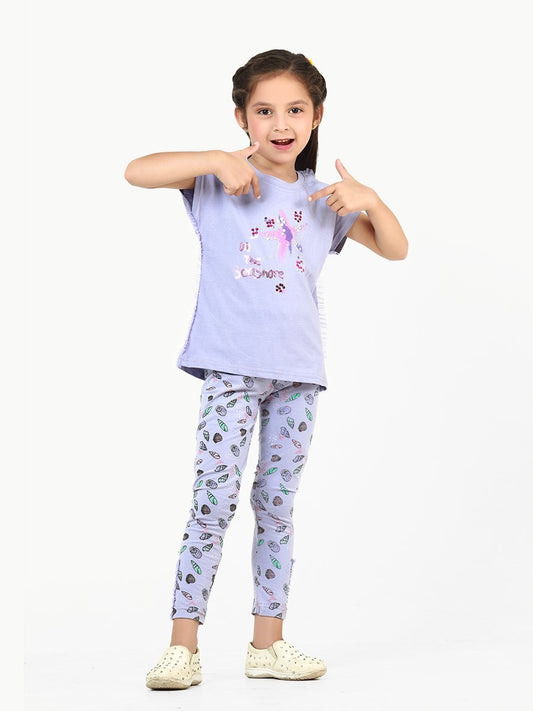 Edenrobe - Girl's Purple Top - EGTS21-001