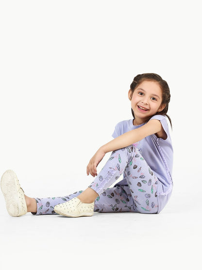 Edenrobe - Girl's Purple Top - EGTS21-001