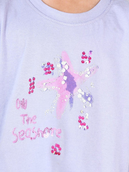 Edenrobe - Girl's Purple Top - EGTS21-001