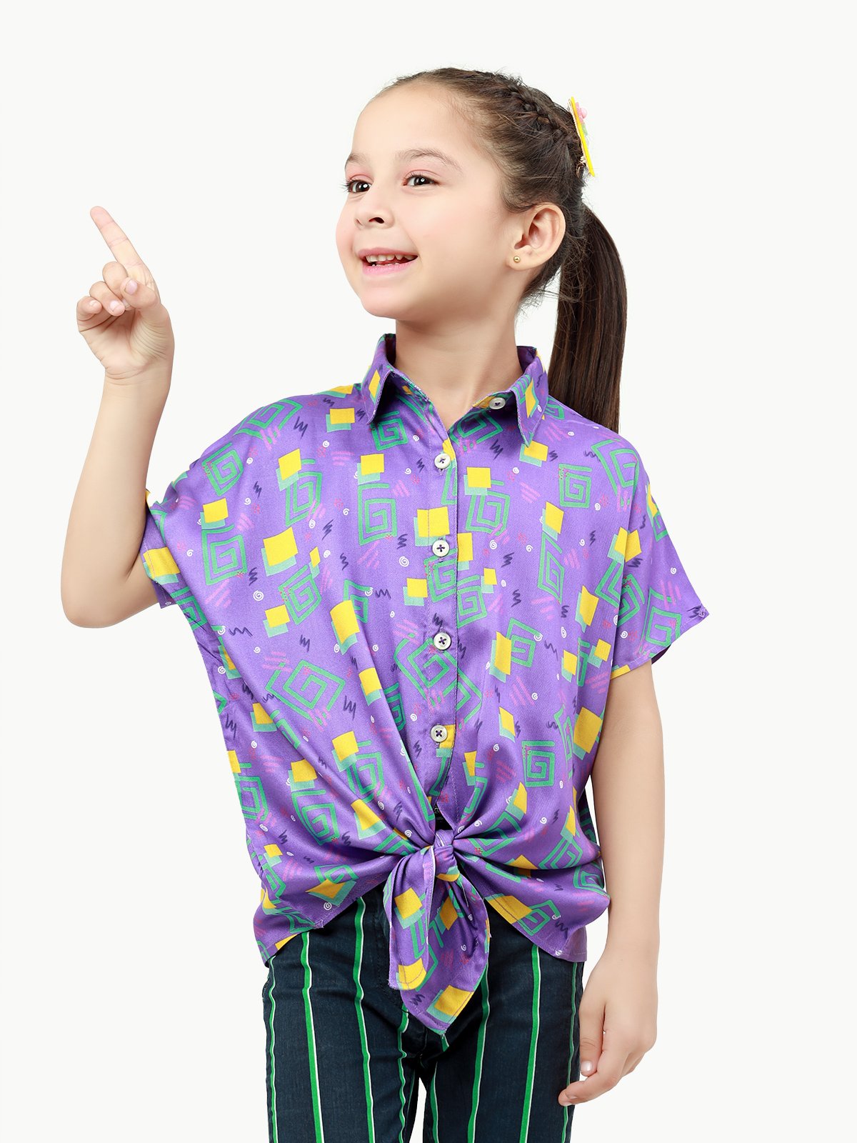Edenrobe - Girl's Purple Top - EGTW22-013