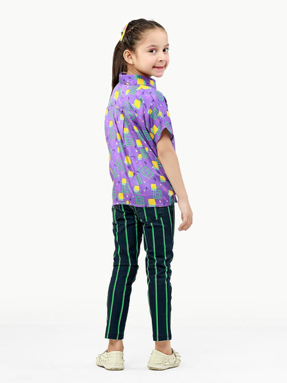 Edenrobe - Girl's Purple Top - EGTW22-013