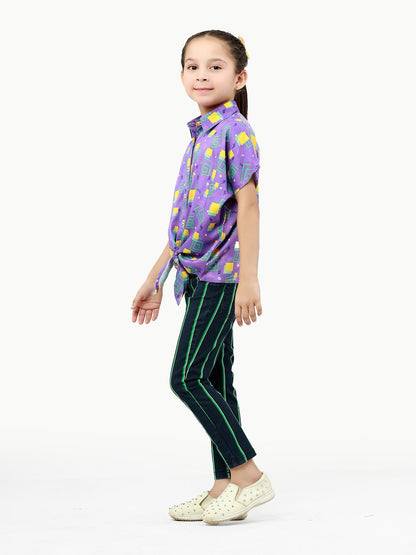 Edenrobe - Girl's Purple Top - EGTW22-013