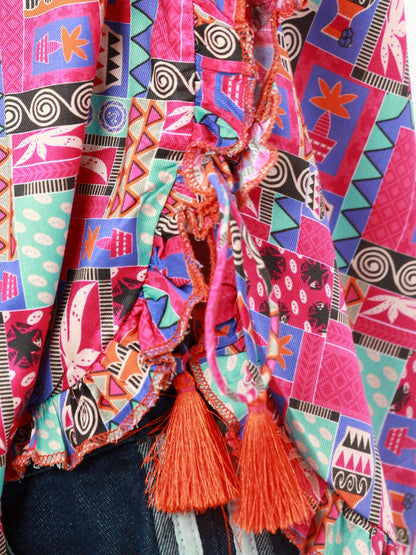 Edenrobe - Girl's Pink Multi Top - EGTW22-015