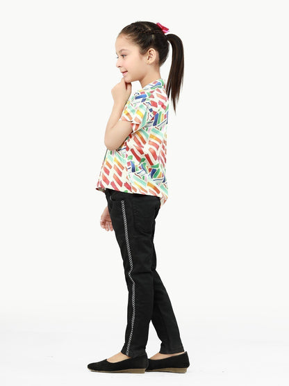 Edenrobe - Girl's Multi Top - EGTW22-022