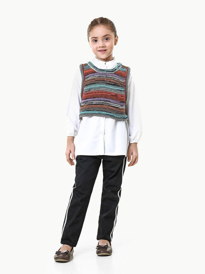 Edenrobe - Girl's White Top - EGTW22-028