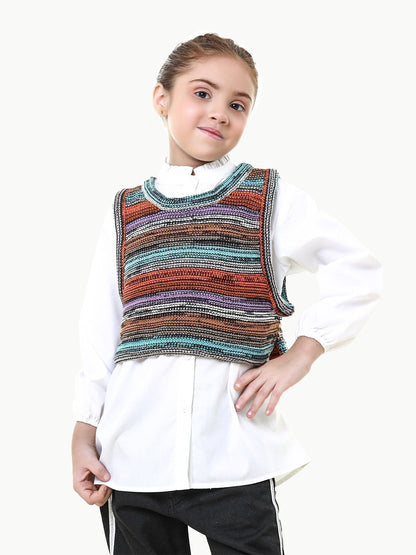 Edenrobe - Girl's White Top - EGTW22-028