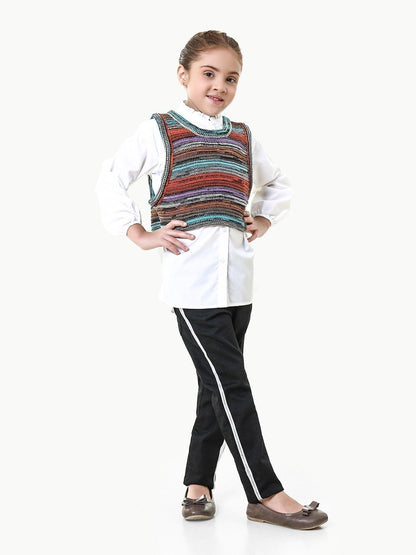 Edenrobe - Girl's White Top - EGTW22-028