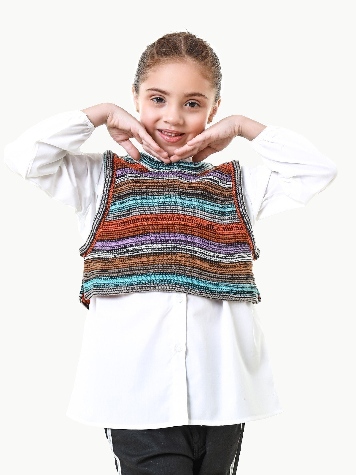 Edenrobe - Girl's White Top - EGTW22-028