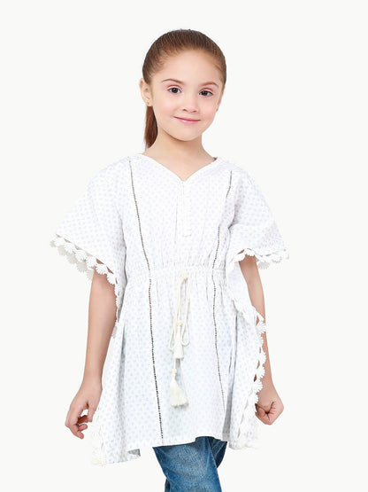 Edenrobe - Girl's White Top - EGTW22-053