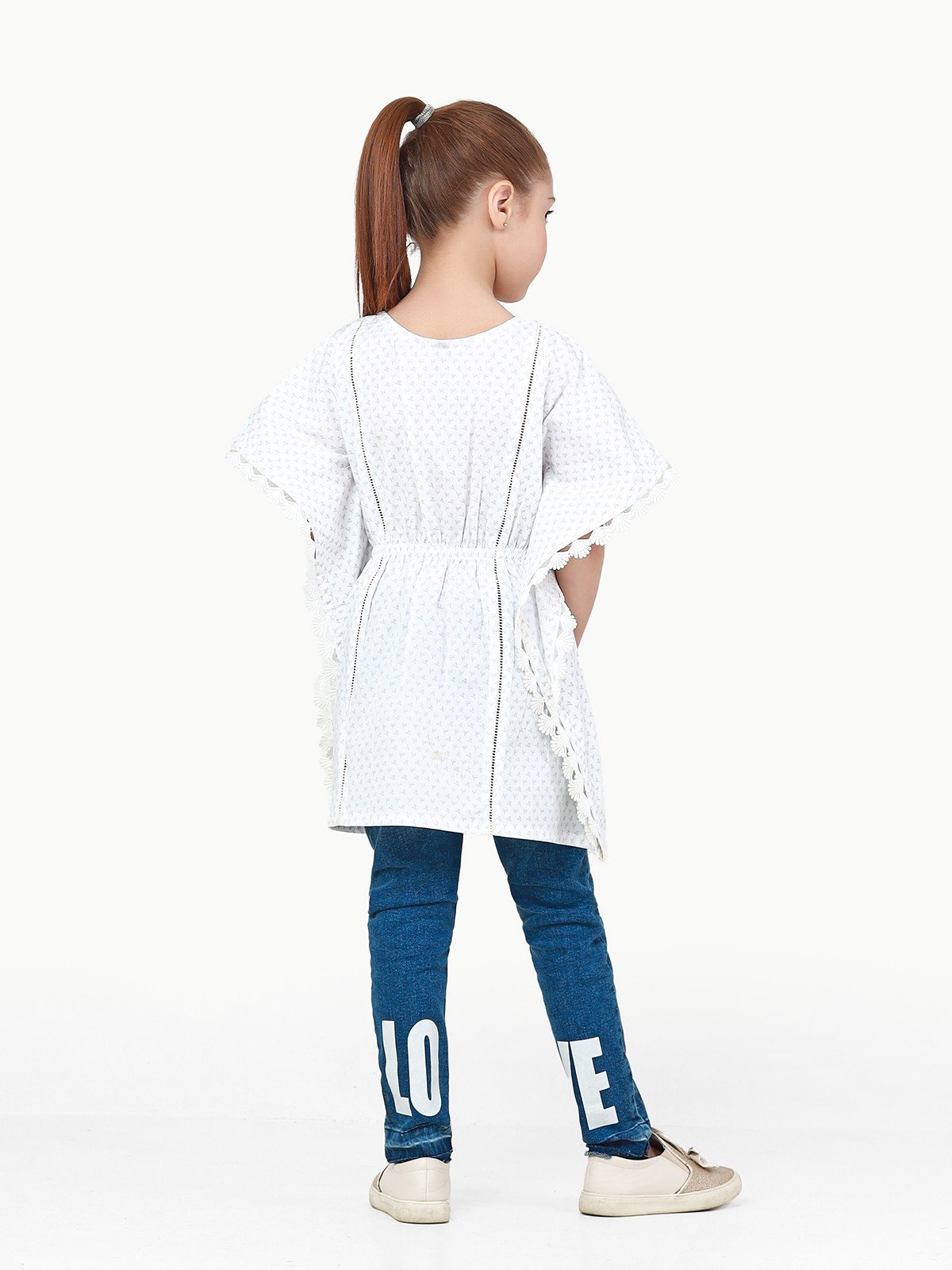 Edenrobe - Girl's White Top - EGTW22-053