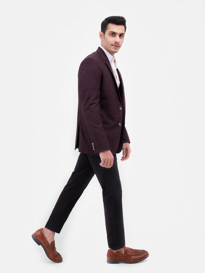 Edenrobe - Men's Plum Blazer - EMTB22-6763