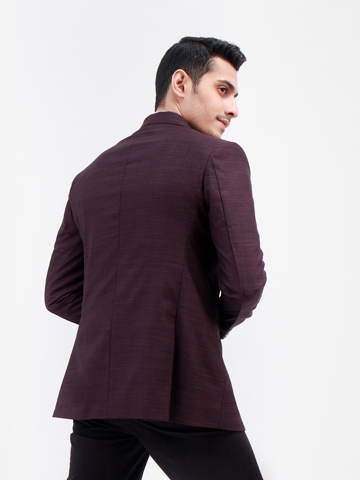 Edenrobe - Men's Plum Blazer - EMTB22-6763